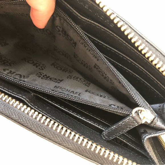 Micheal Kors Jet Set Continental Wallet leather black - Picture 7 of 12